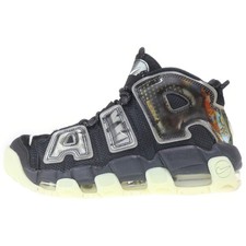 NIKE AIR MORE UPTEMPO UTAGAWA KUNIYOSHI KUNYOSHI HIGH-TOP SNEAKERS BLACK Used 0e