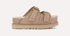 UGG Goldenstar HI Slide Platform Sandal Women's Size 11 Sand Beige 1155458 NEW