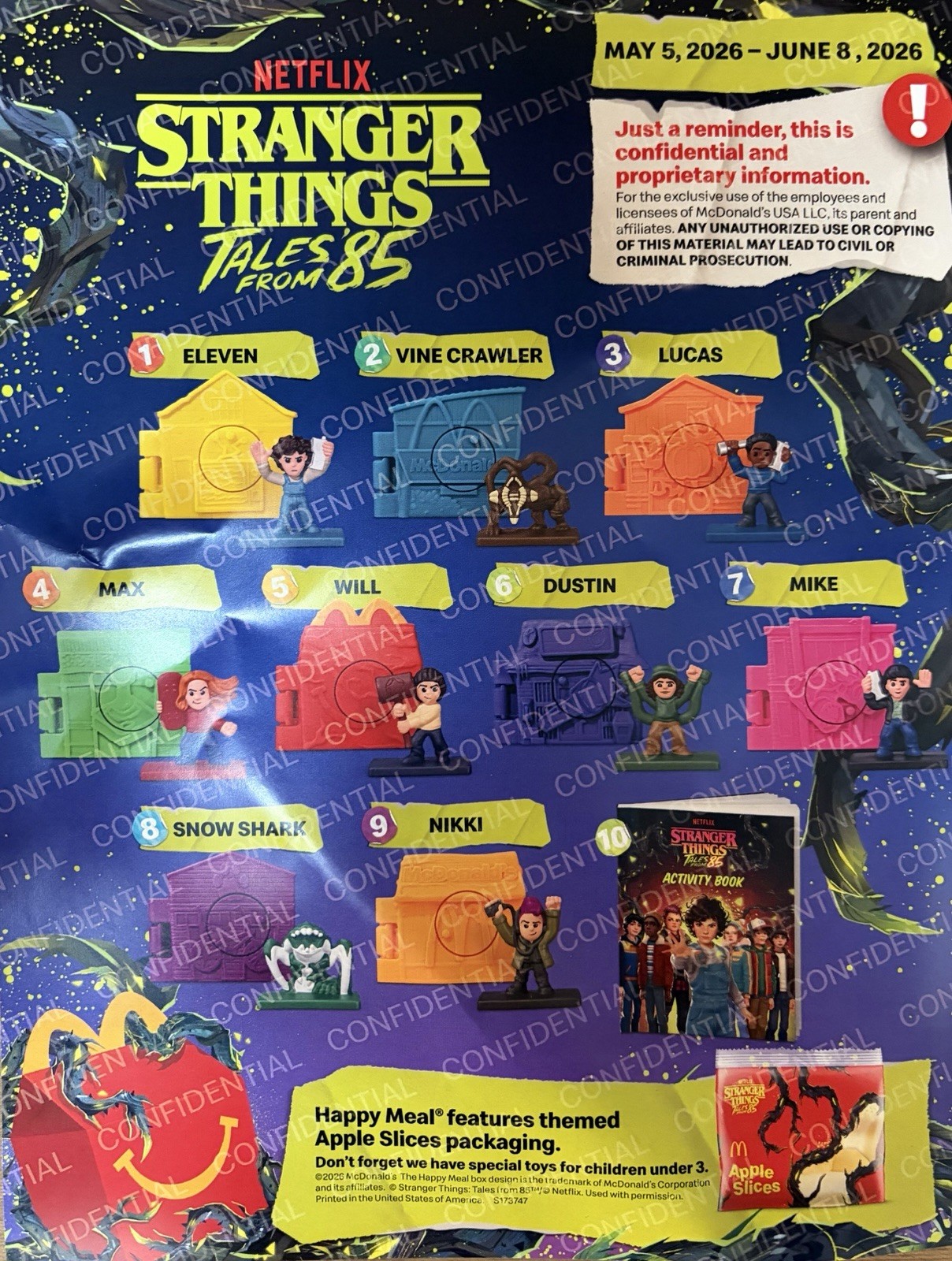 McDonald’s Stranger Things Collectibles Complete Set (1-10) 2026