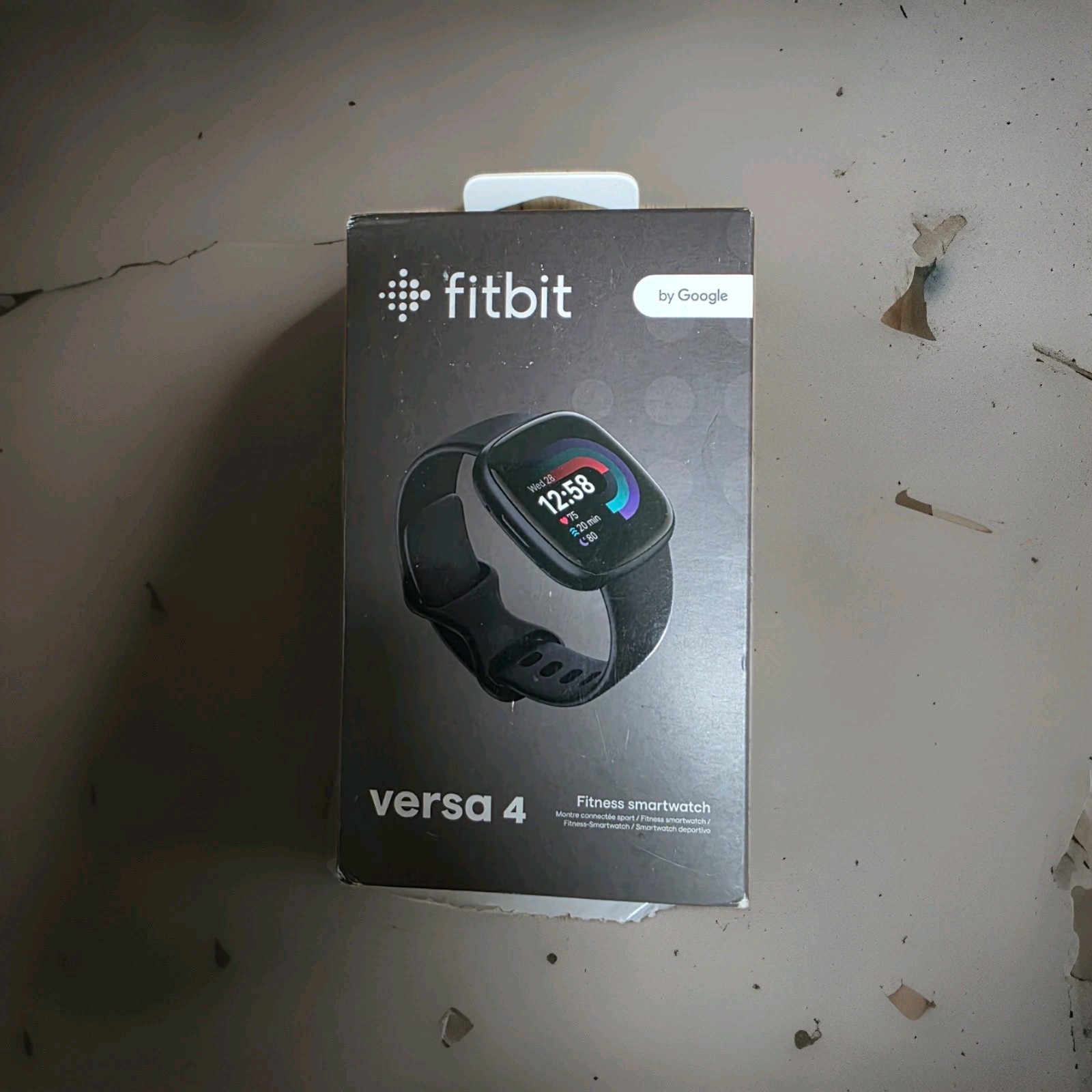 Fitbit Versa 4 Fitness Smartwatch Black Aluminum Graphite