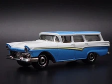 1957 57 FORD COUNTRY SEDAN STATION WAGON 1:64 SCALE DIORAMA DIECAST MODEL CAR