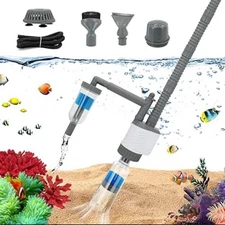 Electric Aquarium Gravel Cleaner Vacuum Kit for Fish Tank Sand Water Change