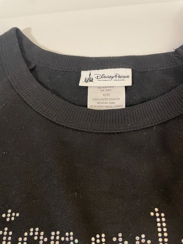 Disneyland Top For Girls Black Size CHX Rhinestones - Picture 7 of 10