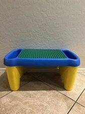 LEGO Duplo Lap Table Building Plates on Top with Side Storage Bins 1998 Vintage