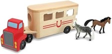 Wooden Horse Carrier Play Set