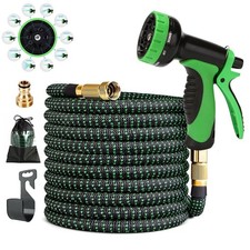 NEW Heavy Duty Flexible Expandable Garden Magic Water Hose Pipe With Spray Gun