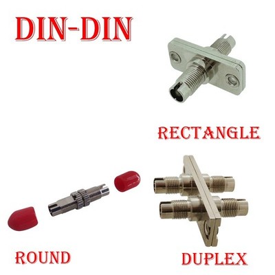 5pc DIN-FC DIN-SC DIN-ST Fiber Optic Flange Coupler Simplex Duplex Optic Adapter