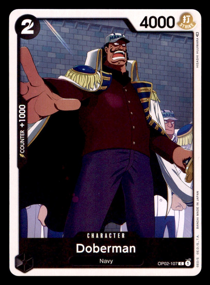 Doberman OP02-107 Common Paramount War One Piece Near Mint