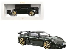 2023 Porsche Cayman GT4 RS Weissach Pack Brewster Green with Carbon Hood 1/18 T