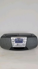 Sony CFD-V5 Mega Bass Portable Stereo Boombox AM FM CD Cassette Tested Working
