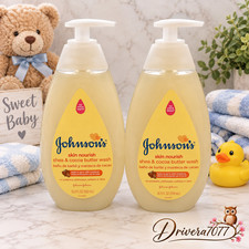 JOHNSON  S Baby Moisture Wash Shea  Cocoa Butter 16.9 oz Lot of 2 Hard To Find