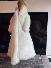 Vintage Barbie’s Faux Fur Coat Shimmering Silver Strapless Gown 1960s NO DOLL