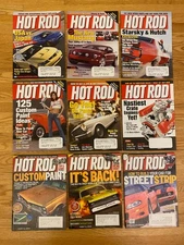 Lot of 9 Hot Rod Magazine 2004 2008 2012 Chevy Muscle Car Street Drag Strip Ford