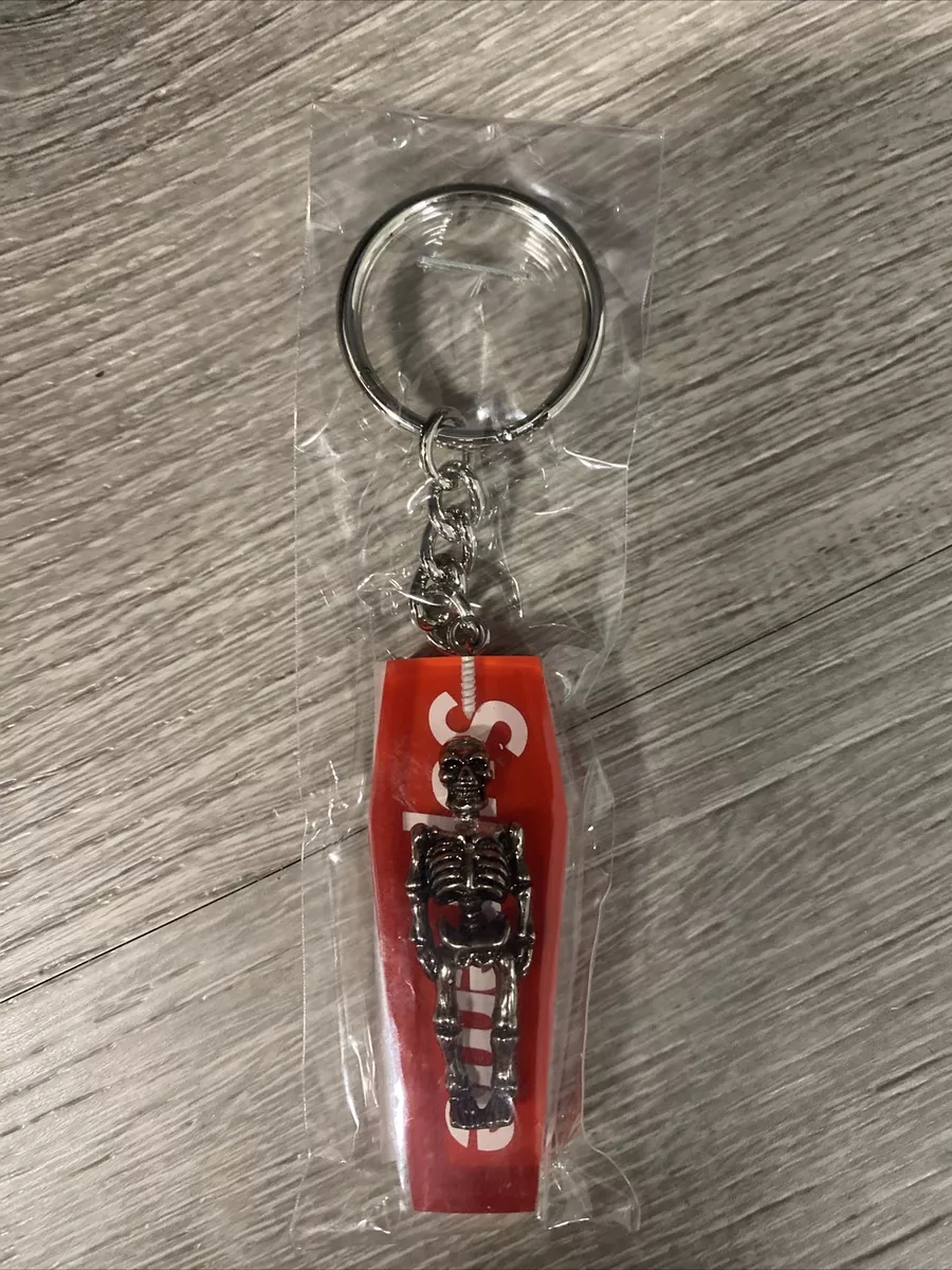 Supreme Skeleton Coffin Keychain Red NEW NIB SS20