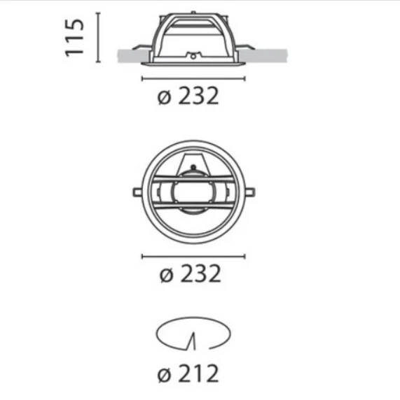 Set di 6 Faretti da Incasso iGuzzini 3929 Luce Alogena Completi Di Trasformatore - Immagine 2 di 4
