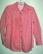 Womens Red and White Stripe Shirt - Great for Carnival Costume - Sz. Sm.