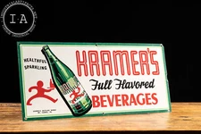 Vintage Painted Tin Kramers Beverages Sign
