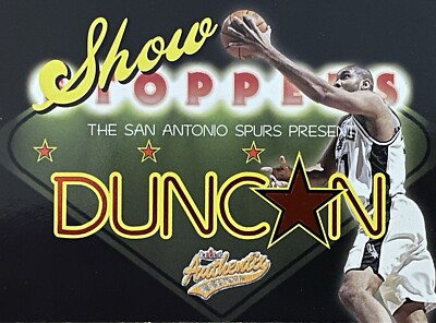 2004-05 Fleer Authentix Showstoppers TIM DUNCAN San Antonio Spurs