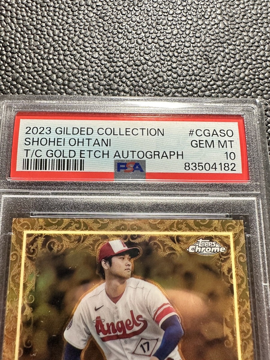その他 Topps Shohei Ohtani Gold Rookie PSA 10 2018 TOPPS CHROME SHOHEI OHTANI ROOKIE AUTO GOLD WAVE REFRACTOR 29
