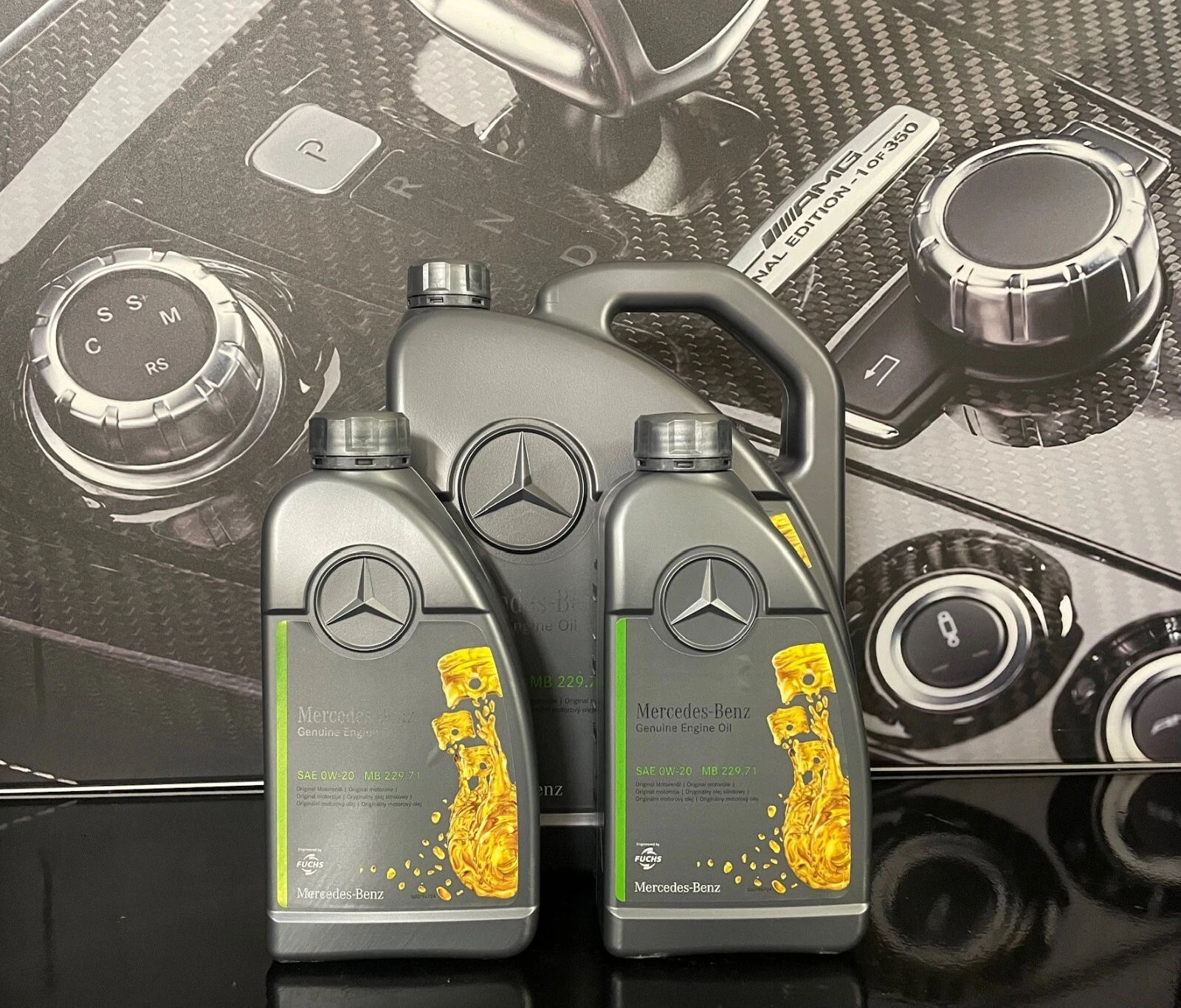 7L Genuine Mercedes-Benz Engine Oil 229.71 SAE 0W20 229.71 Low