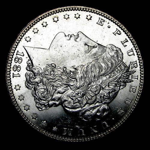 1881 Morgan Dollar Silver ---- Gem BU Condition Coin ---- #636W - Picture 2 of 4
