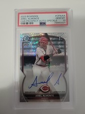 2023 Bowman Chrome Ariel Almonte Speckle Refractor Auto #112/299 PSA 10 