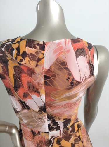 BRAND NEW Cocktail Dress By OJAY size 6 Stretch Lining Knee Length High Neck - Picture 5 of 9