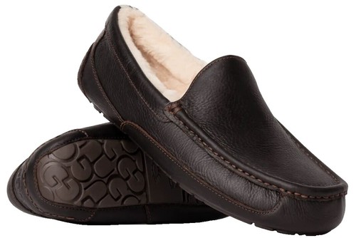 Ecco Men Brown Genuine Leather Classic Moc II Slip On  display picture 3