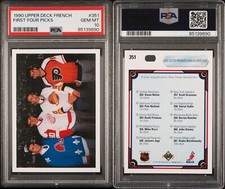 1990 Upper Deck French Nolan Nedved RC First Four Picks PSA 10 GEM MINT #351