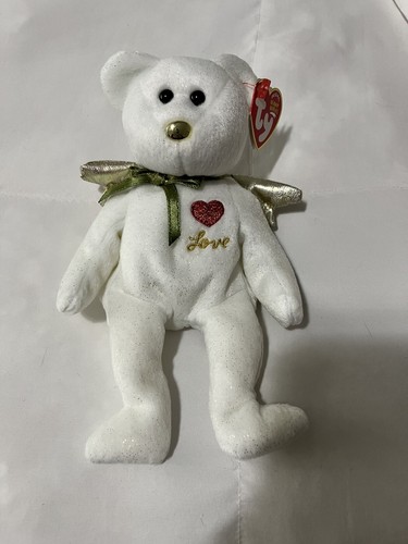 “GIFT” TY BEANIE BABY HOLIDAY BEAR, TAG ERROR, PE PELLETS - MINT CONDITION