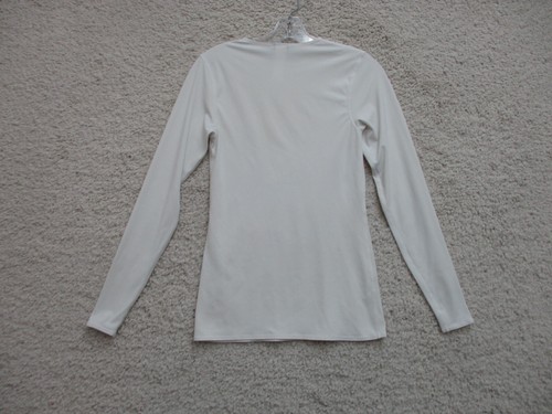Champion Shirt Medium Youth White Athletic Fitted Long Sleeve Stretch Gym Boys M - Picture 6 of 10