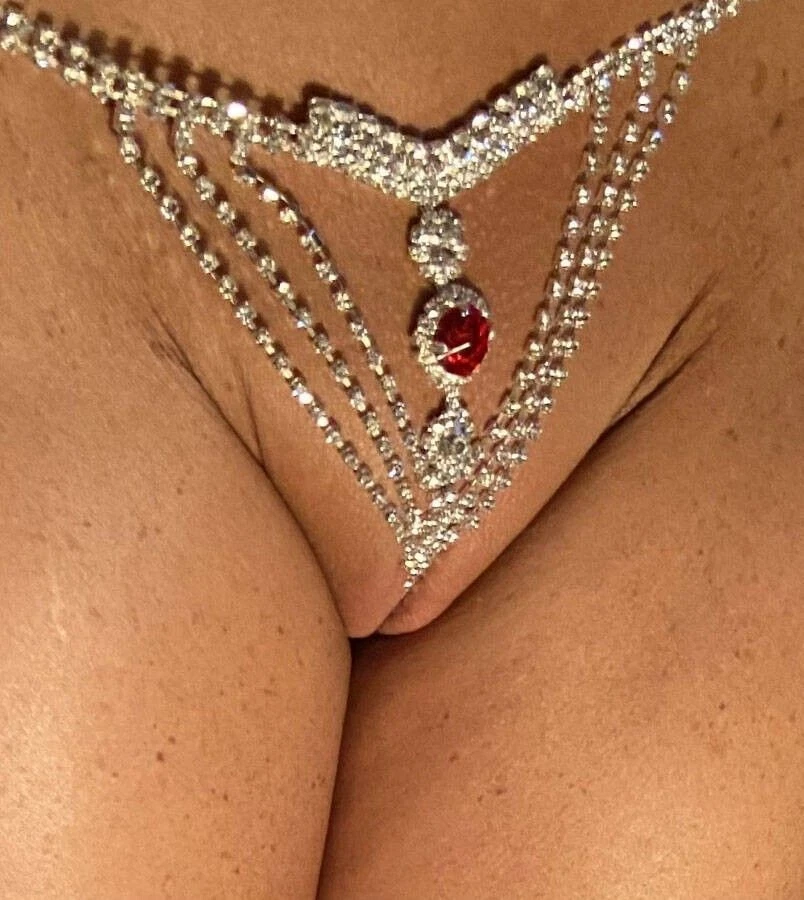 Mini micro slip perizoma c string tanga Thong intimo gioiello lingerie strass, - Image 2 of 4