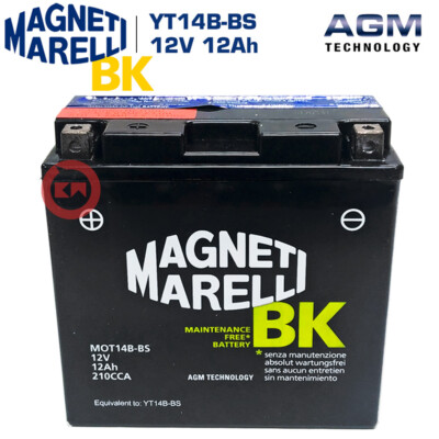 BATTERIA MAGNETI MARELLI AGM 8AH YT9B-BS YAMAHA XP T-MAX TMAX 500