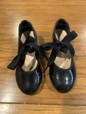 Capezio girls Tap Shoe Black Patent 11 M US Little Kid