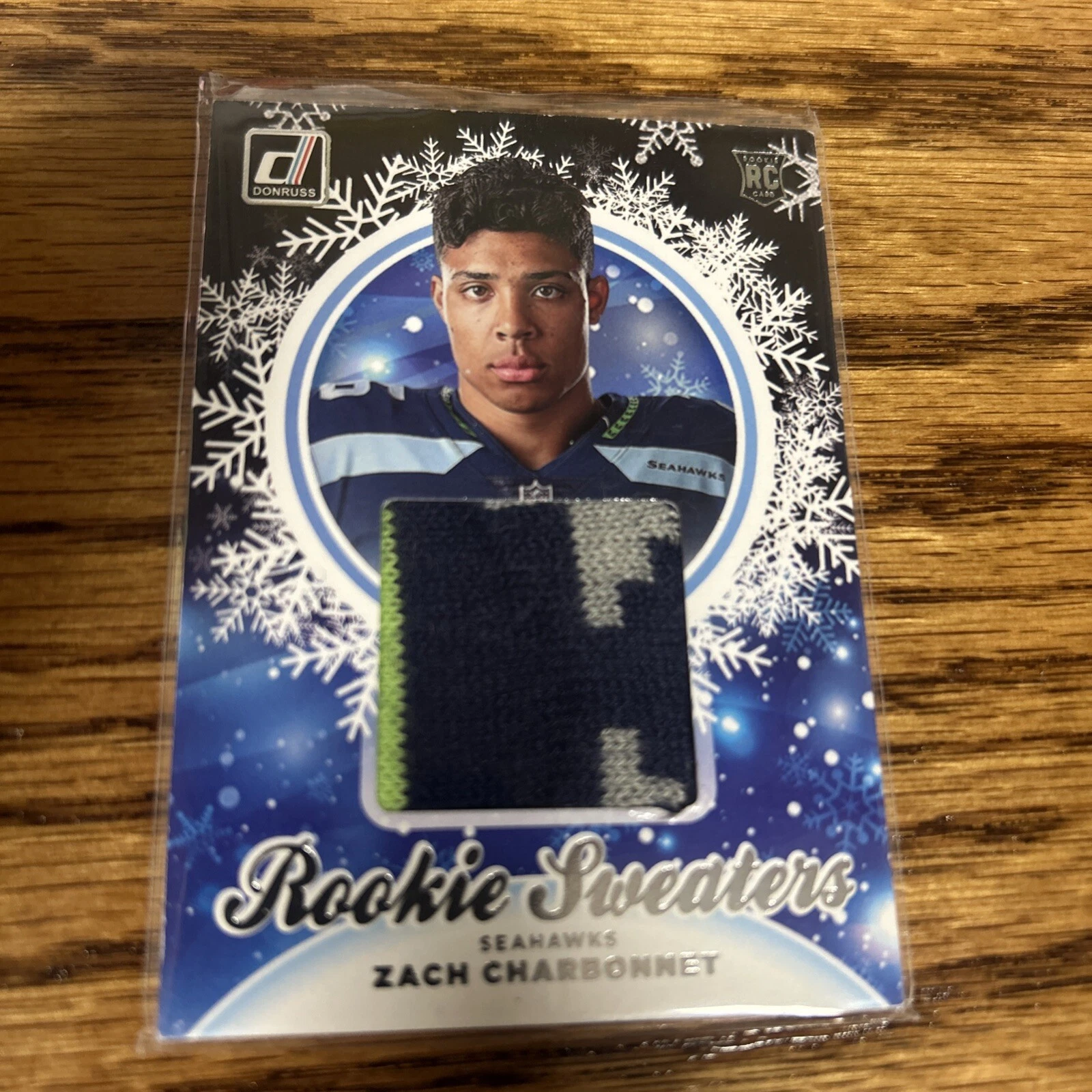 Zach Charbonnet Donruss Rookie Holiday Sweater #HSZCH Base