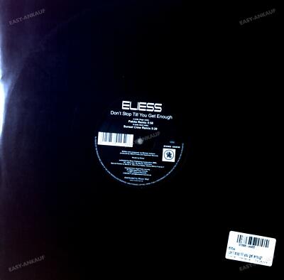 Eliess - Don't Stop 'till You Get Enough (Pakito Edit) Maxi 2006 (VG+/VG+) '