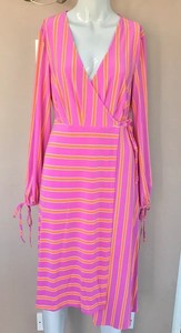 topshop pink wrap dress