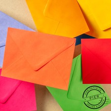 1000 x C6 Envelopes Mixed Colours 114mm x 162mm 6? x 4? by Pier Paper Co.