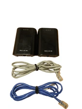 Lot of 2 Belkin F5D4076-S v1 Powerline Gigabit Adapters