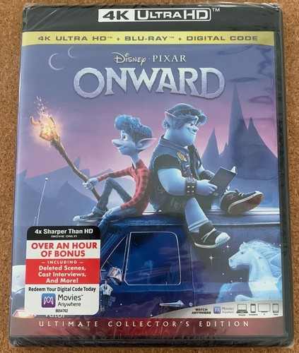 ONWARD (4K Ultra HD + Blu-ray, Disney*PIXAR, 2020) Neu / Versiegelt / Kostenloser Versand