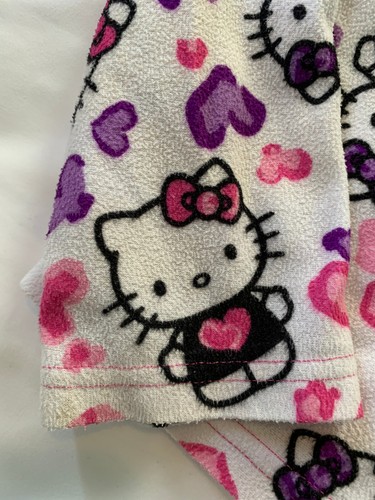 Hello Kitty Pajama Top by Sanrio Girl’s Pink Purple Kitty and Hearts L - Picture 5 of 9