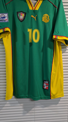 CAMEROON Home World Cup 1998 - Soccer - MBOMA 10 - 2XL (Run Small
