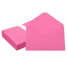 50 Pcs 7x5 Inch Invitation Envelopes V-Flap Greeting Card Rose Red