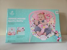 Bright Starts Disney Baby Minnie Mouse Vibrating Baby Bouncer, Spotty Dotty