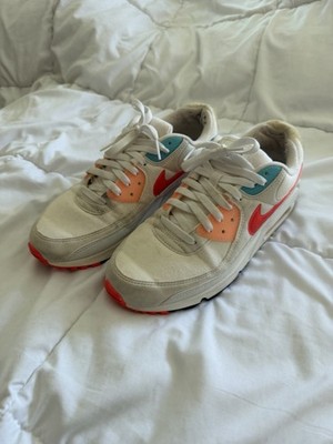 Nike Air Max 90 The Future is in the Air DD8496-161 White Orange Blue Red Mesh