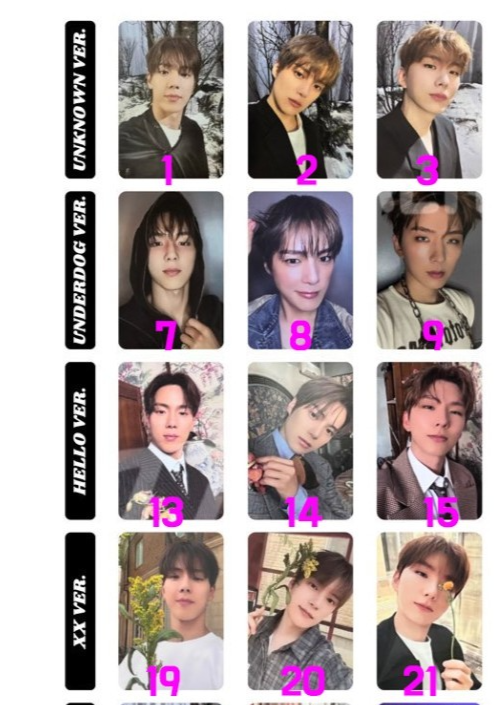 MONSTA X - THE X Album book / MD / DigiPack Official PHOTOCARD