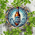 Portuguese Style Super Bock Vintage Tin Metal Signs Home Décor 8x8