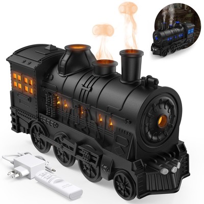 Essential Oil Diffuser, 300ml Train Diffuser Cool Mist Ultrasonic Humidifier ...