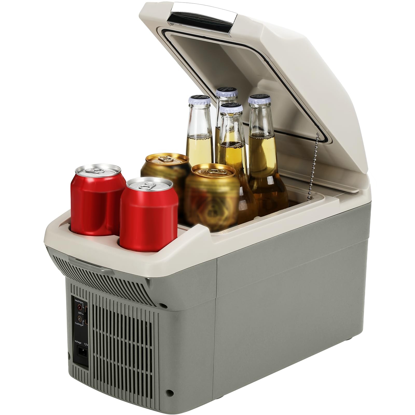 12V Car Refrigerator Cooler/Warmer 8 Quart (9L) 40℉~140℉,12 Volt DC &110V AC,...