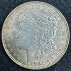 1921 MORGAN SILVER DOLLAR MSD - BEAUTIFUL TONING - COLLECTOR GRADE UNC MS DETAIL